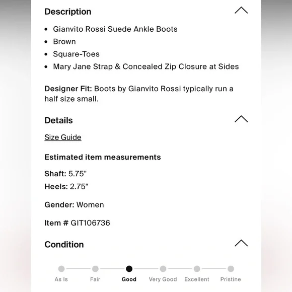 Gianvito Rossi Brown Ankle Boots with Suede Finish and Block Heel - Picture 6 of 6